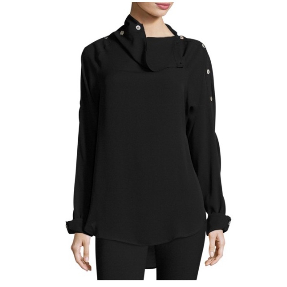 Brilivna silk crepe de chine blouse
